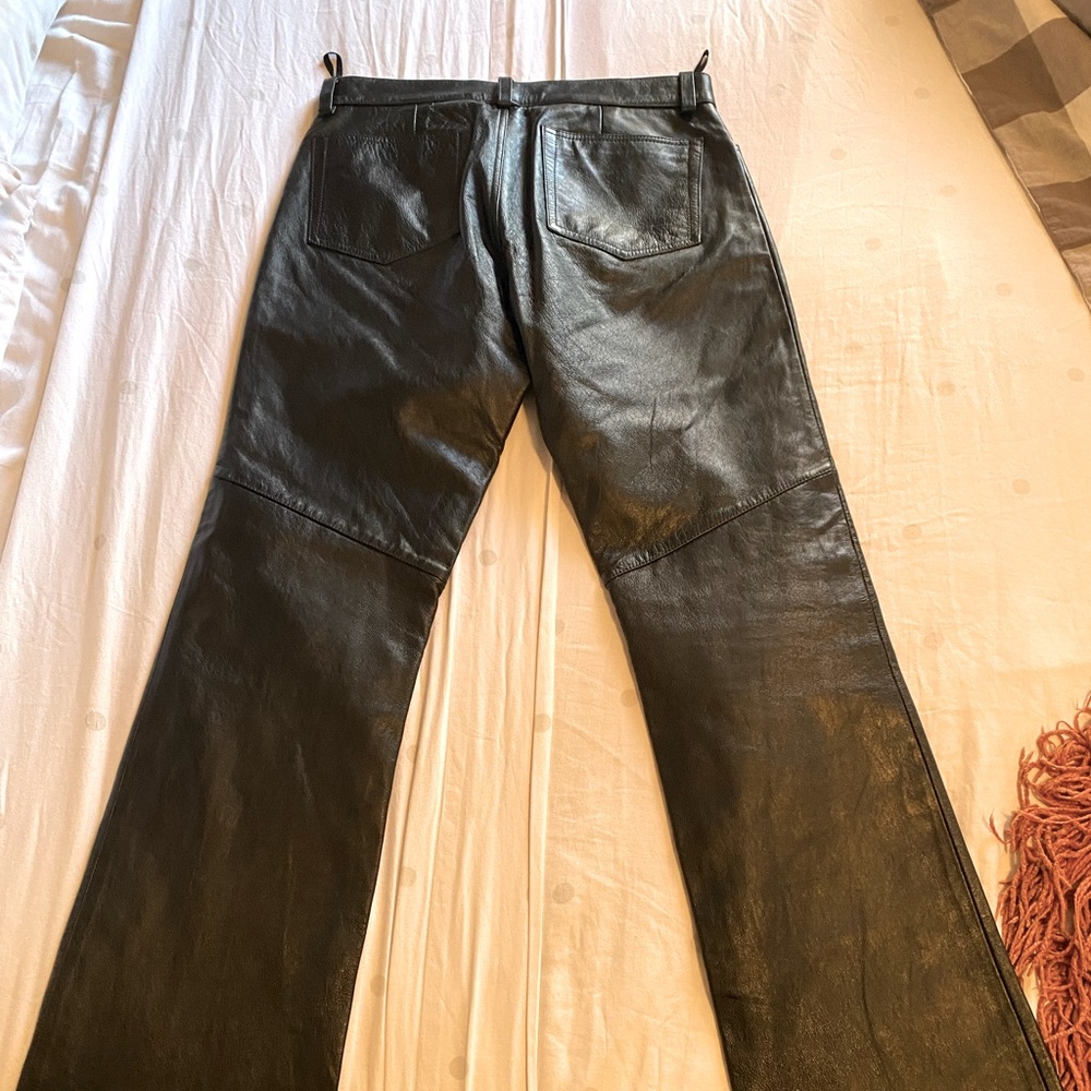 OG GAP 2000 100% real leather boot cut jeans. Excellent condition